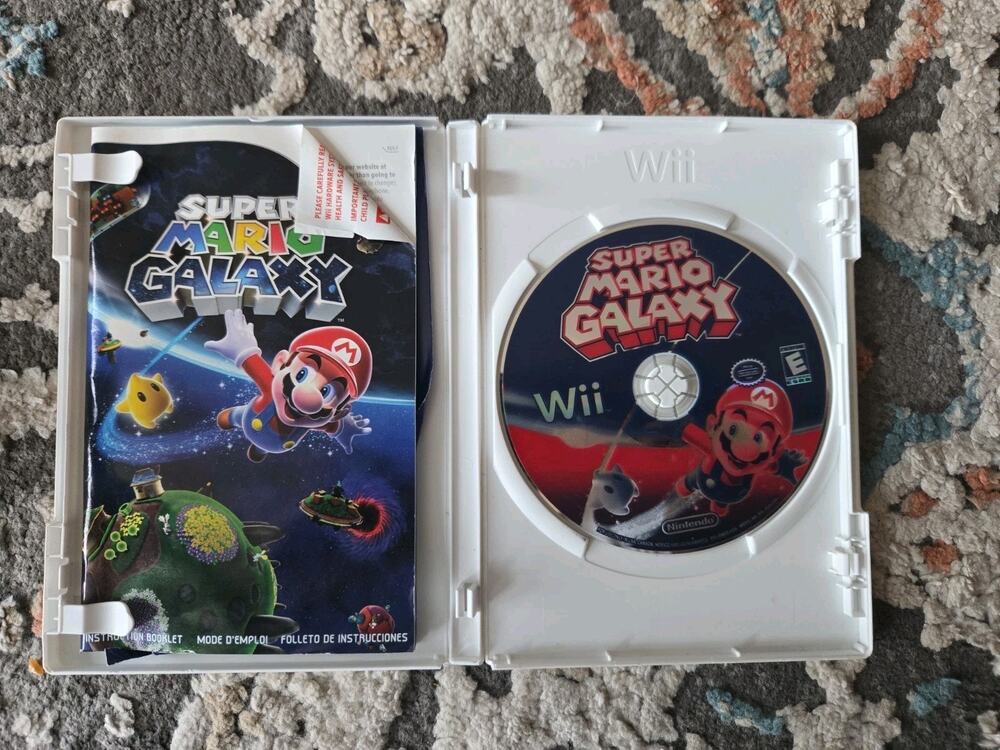 Super Mario Galaxy Nintendo Wii Disc And Manual Tested Working